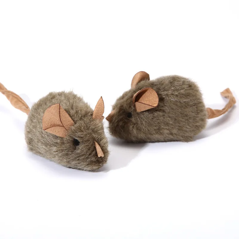 Interactive Squeaky Plush Mouse Cat Toy – Motion-Activated Electronic Sound, Self-Play Boredom Relief Toy for Indoor Cats